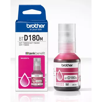 Brother BTD180M Magenta Genuine Ink Bottle, Original, Magenta, Brother, DCP-T580DW, DCP-T583DW, DCP-T780DW, 5000 pages, 1 pc(s)