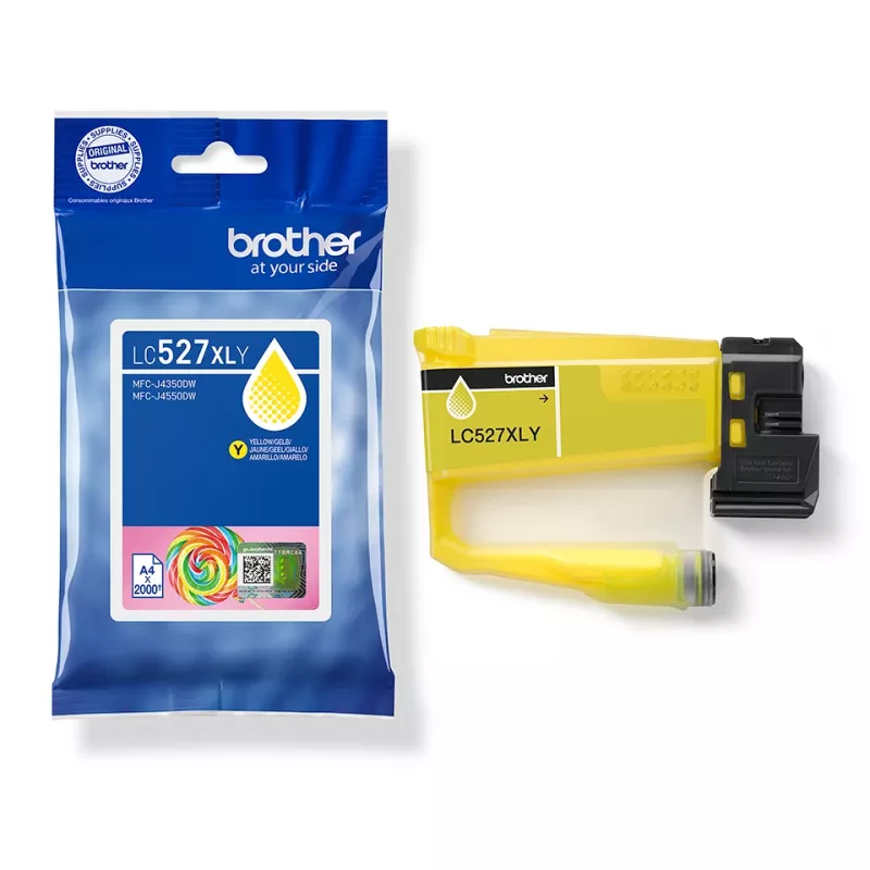 Brother Genuine LC527XLY High Yield Ink Cartridge - Yellow