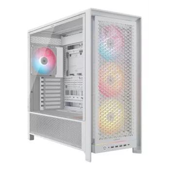 CORSAIR Pc Case - Frame 5000d Rs ArGB High-airflow Mid-tower - White