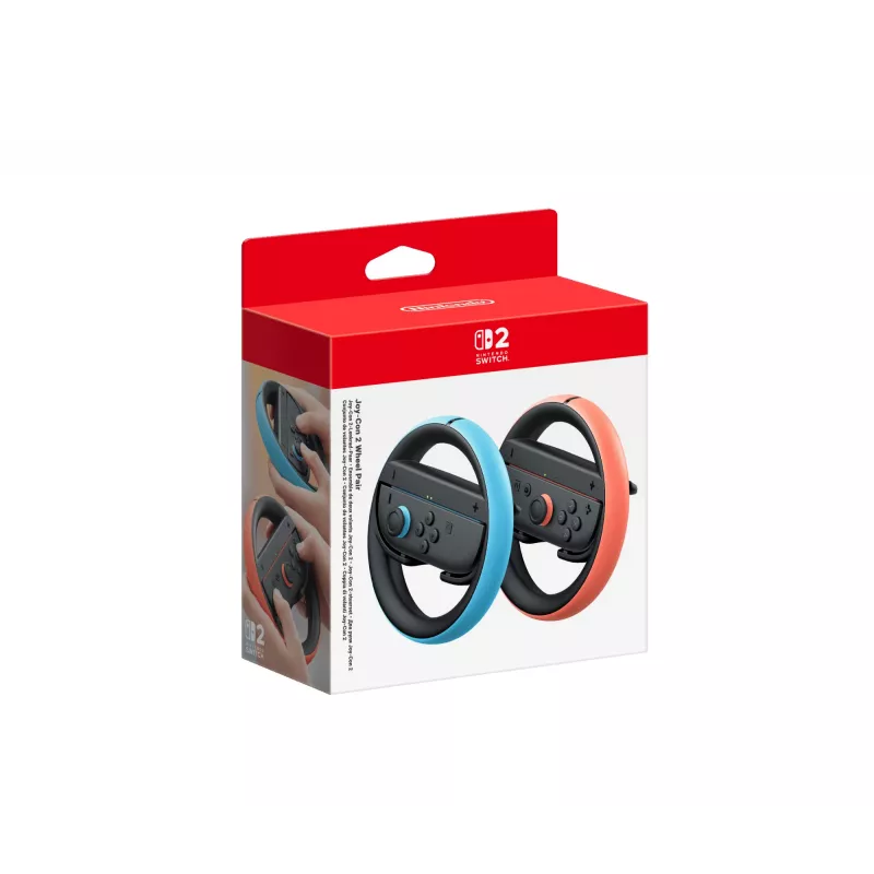 Nintendo Joy-Con 2 Wheel (set of 2), Nintendo Switch 2, Wheel mod, Black, Blue, Red, Plastic, Nintendo, Joy-Con 2