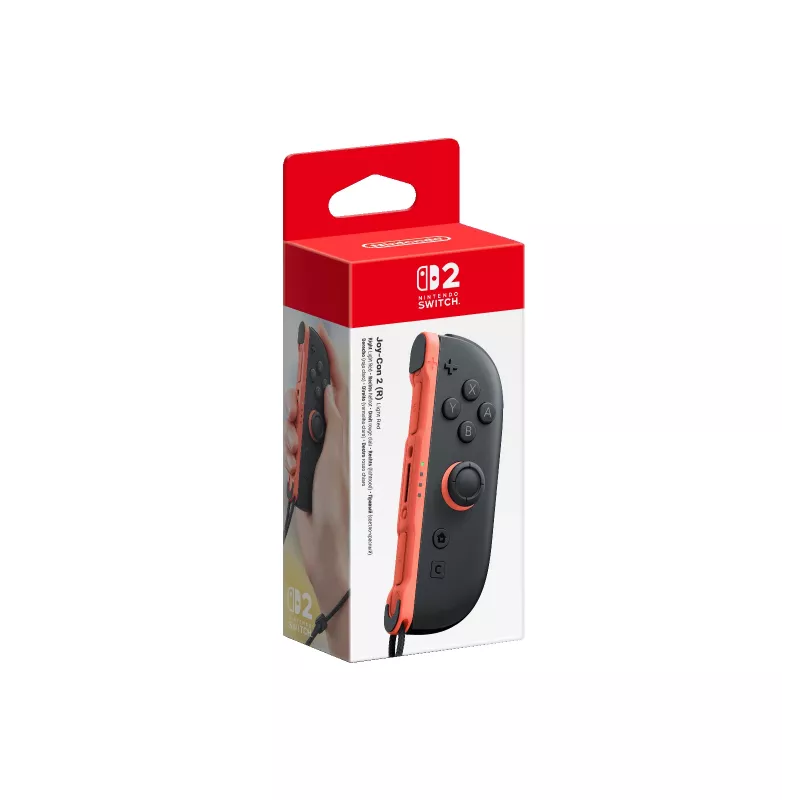 Nintendo Joy-Con 2 (R) Light Red, Joystick, Nintendo Switch 2, Home button, Analogue / Digital, Wireless, Bluetooth