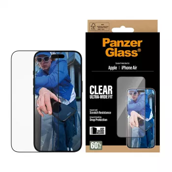 PanzerGlass ® Screen Protector iPhone Air | Ultra-Wide Fit w. EasyAligner