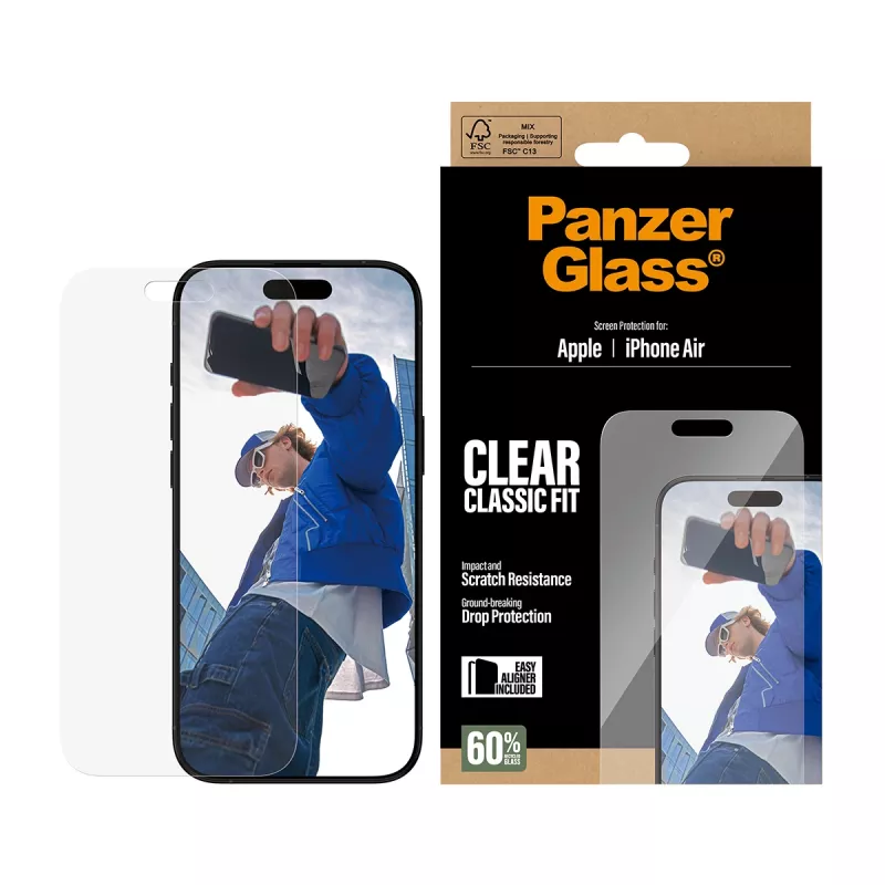 PanzerGlass ® Screen Protector iPhone Air | Classic Fit w. EasyAligner