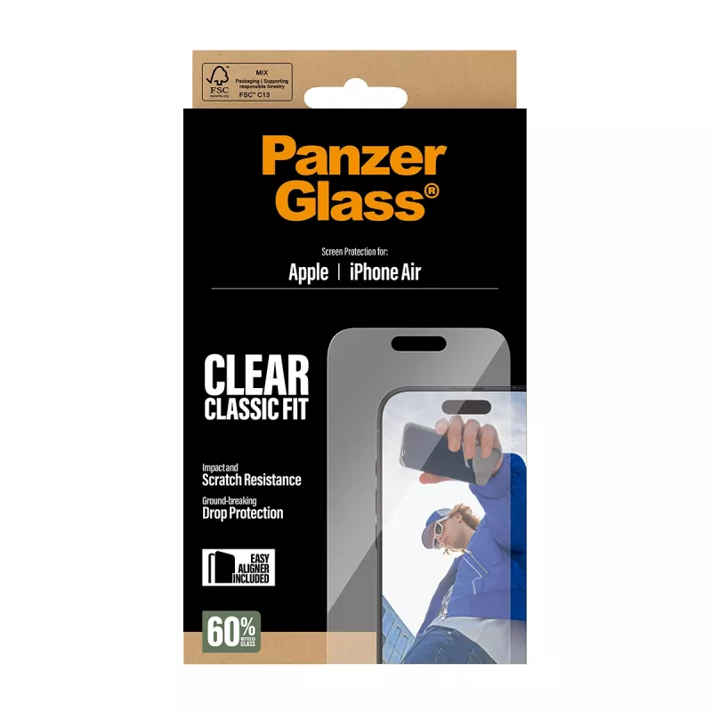 PanzerGlass ® Screen Protector iPhone Air | Classic Fit w. EasyAligner