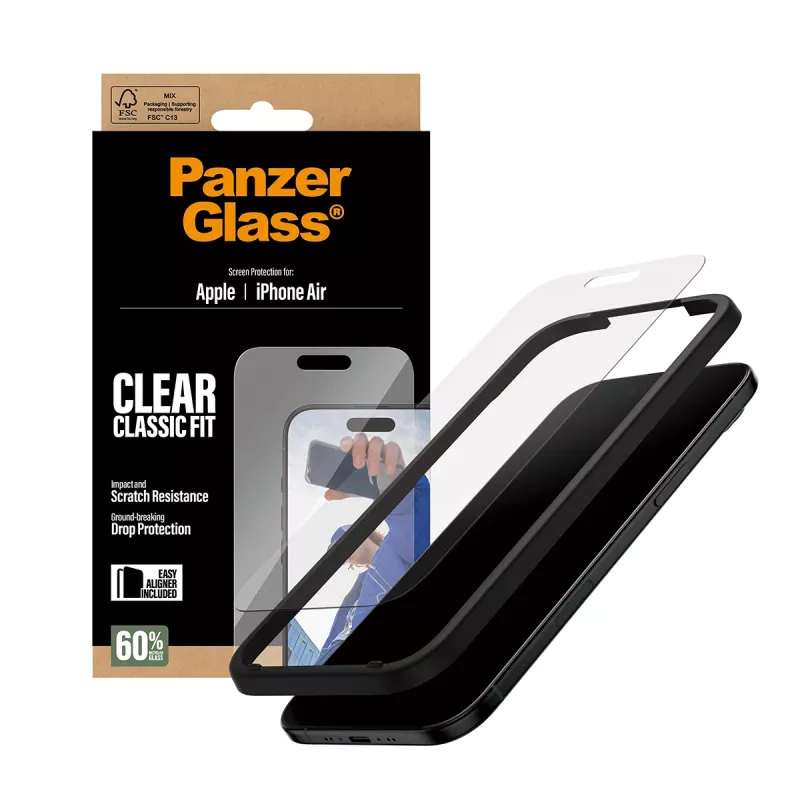 PanzerGlass ® Screen Protector iPhone Air | Classic Fit w. EasyAligner