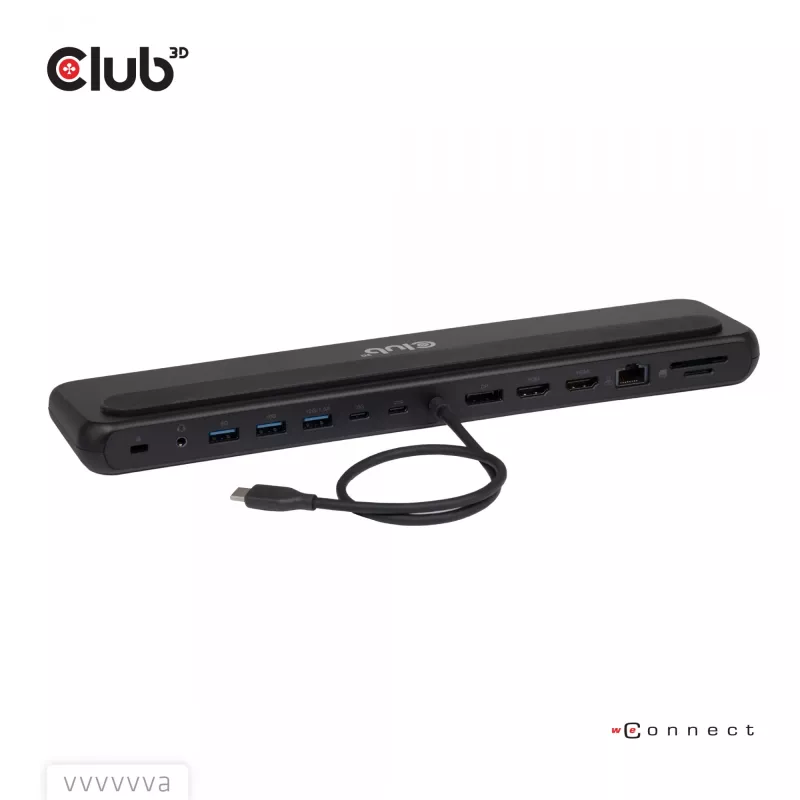 Docking station club 3d CSV-2541 USB-C with HDMI and DisplayPort outputs