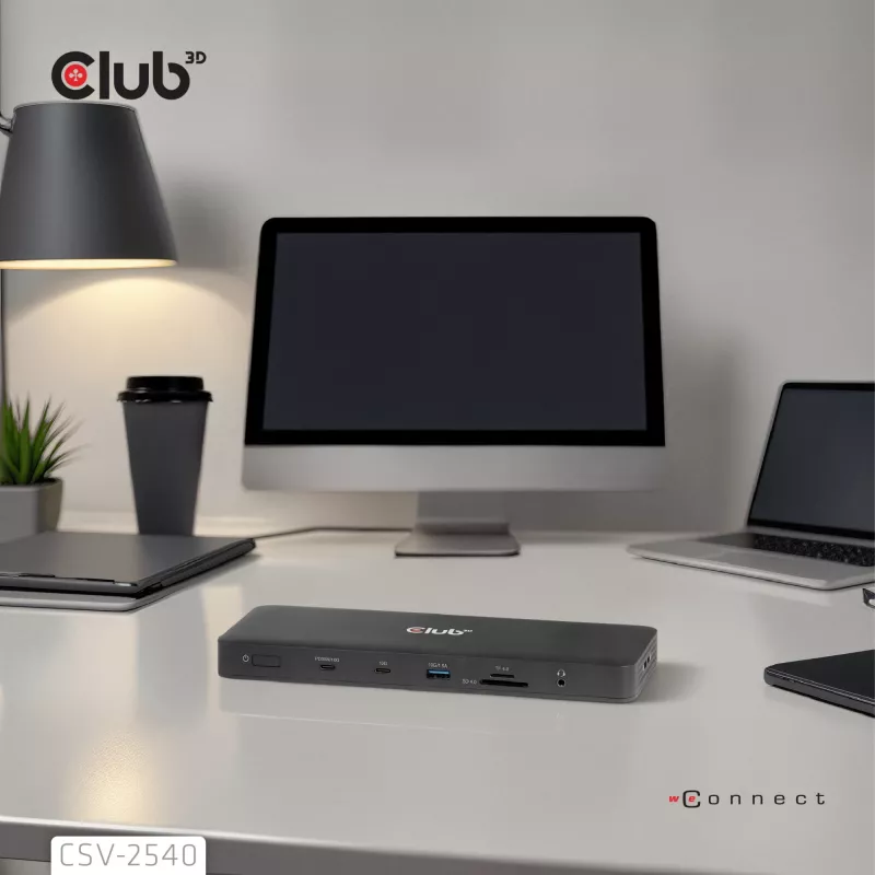 Docking station CLUB 3D 14-1 USB-C Quad Display USB4 with 2× USB 2.0 ports