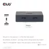 CLUB3D USB-C® Bi-Directional Video + Data + PD Switch, USB Type-C, 2x DisplayPort, 7680 x 4320 pixels, Black, 8K Ultra HD, 120 Hz