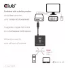 CLUB3D USB-C® Bi-Directional Video + Data + PD Switch, USB Type-C, 2x DisplayPort, 7680 x 4320 pixels, Black, 8K Ultra HD, 120 Hz