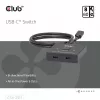 CLUB3D USB-C® Bi-Directional Video + Data + PD Switch, USB Type-C, 2x DisplayPort, 7680 x 4320 pixels, Black, 8K Ultra HD, 120 Hz