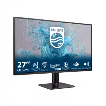 Philips 2000 series 27E2N2500/00 computer monitor 68.6 cm (27 inch) 2560 x 1440 pixels Quad HD LCD Black