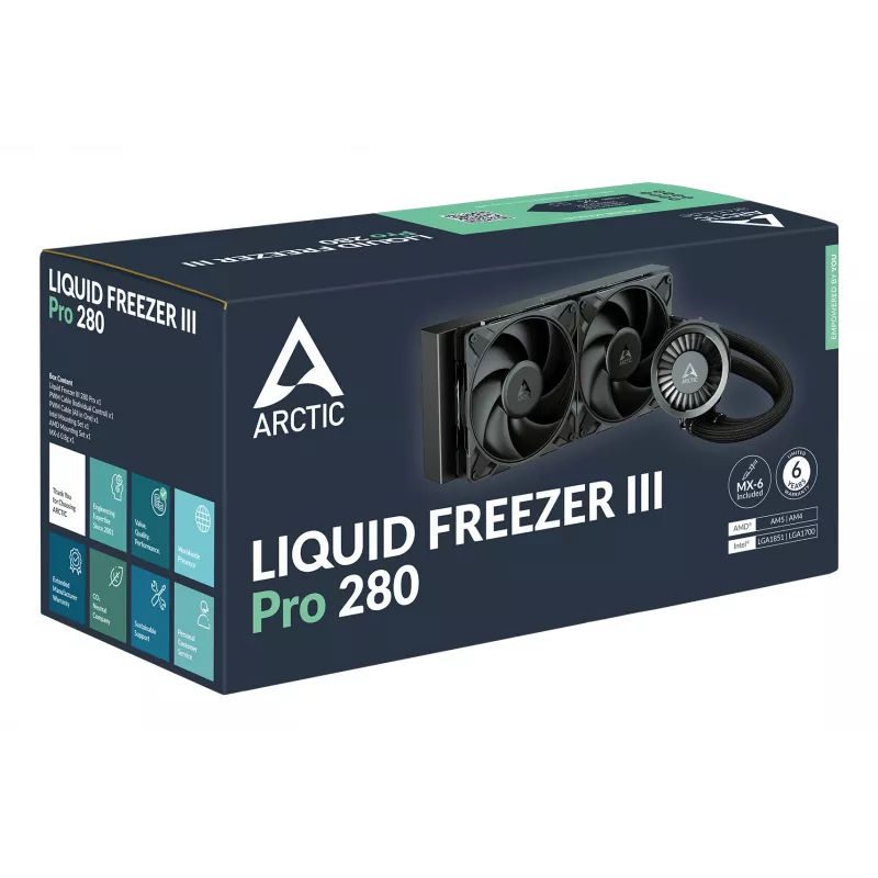 ARCTIC Liquid Freezer III Pro 280 - Multi Compatible All-in-One CPU Water Cooler