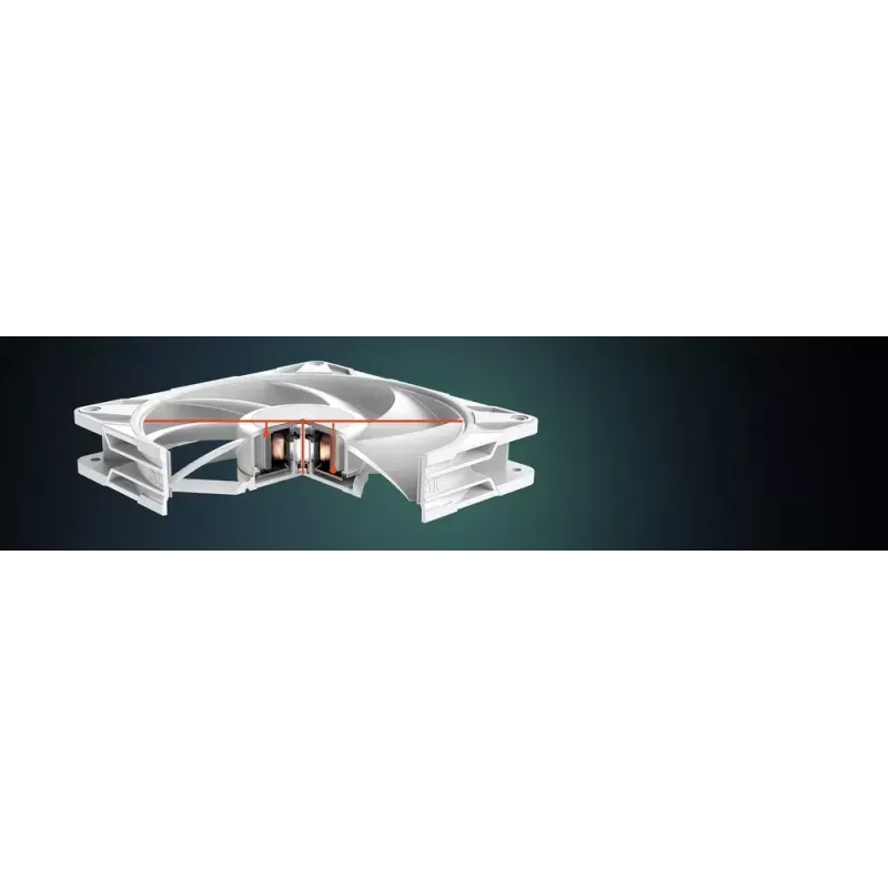 ARCTIC P14 Pro A-RGB (White) 140 mm A-RGB PWM Fan with Cable Splitter