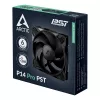 ARCTIC P14 Pro PST 140 mm PWM Fan with Cable Splitter, Fan, 14 cm, 400 RPM, 2500 RPM, 186 m³/h, Black