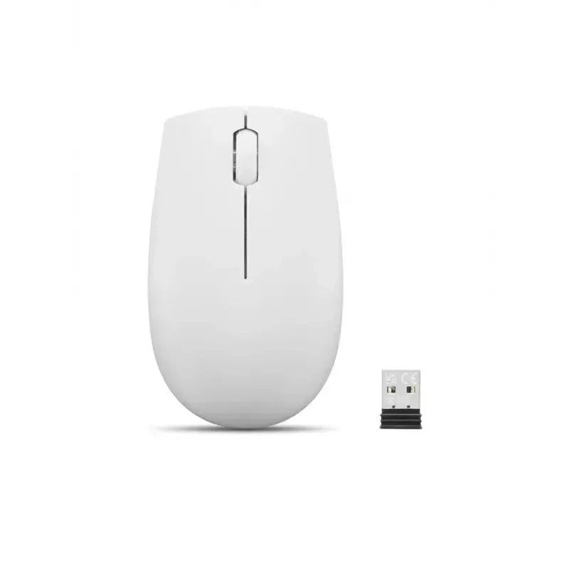 Wireless compact mouse Lenovo Compact Mouse with battery — ambidextrous, 1000 DPI, RF wireless, 3 buttons, grey
