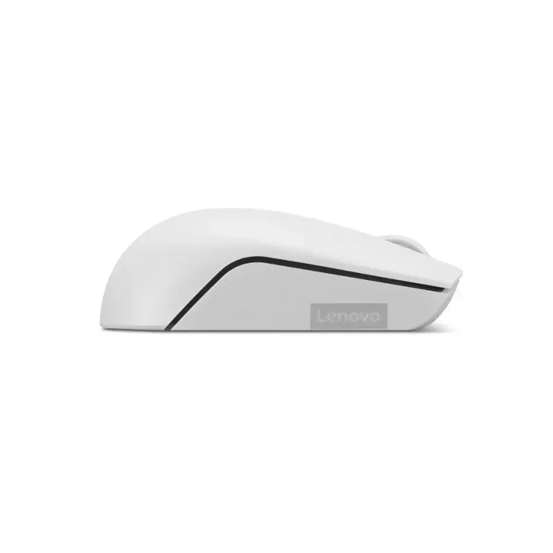 Wireless compact mouse Lenovo Compact Mouse with battery — ambidextrous, 1000 DPI, RF wireless, 3 buttons, grey