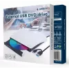 GEMBIRD External USB DVD Drive, Black-White