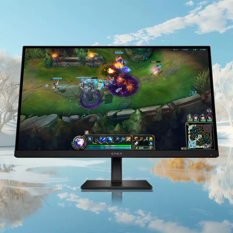 HP OMEN AV4K1E9#ABB computer monitor 68.6 cm (27 inch) 1920 x 1080 pixels Full HD LCD Black