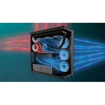 PC Case ARCTIC Xtender (Mirror Black) Midi Tower Black