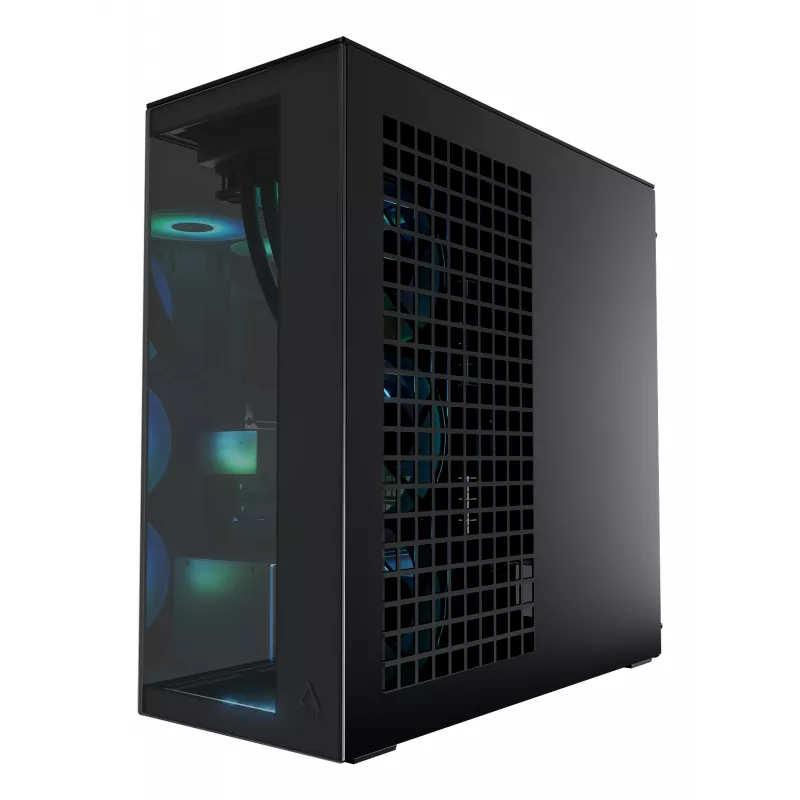 ARCTIC Xtender (Black) Premium E-ATX PC Case, Midi Tower, PC, Black, EATX, Metal, Tempered glass, Gaming