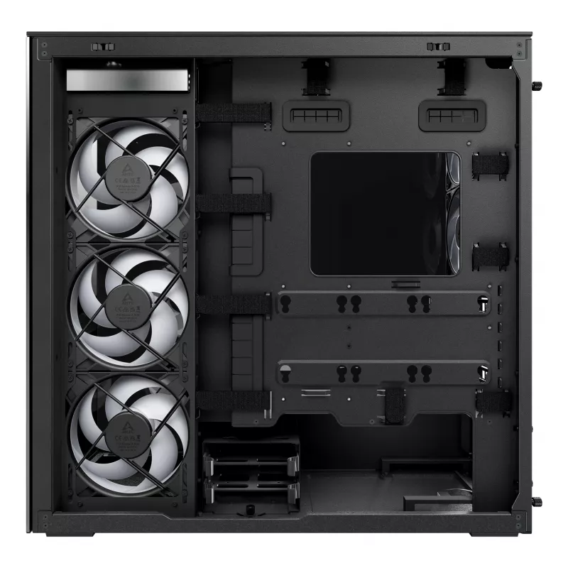 ARCTIC Xtender (Black) Premium E-ATX PC Case, Midi Tower, PC, Black, EATX, Metal, Tempered glass, Gaming