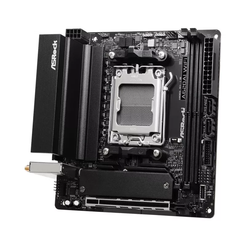 ASRock Motherboard A620AI Wi-Fi AM5 AMD A620A 2 X DDR5 1 X HDMI 2.1 Tmds/frl 8g Compatible mITX
