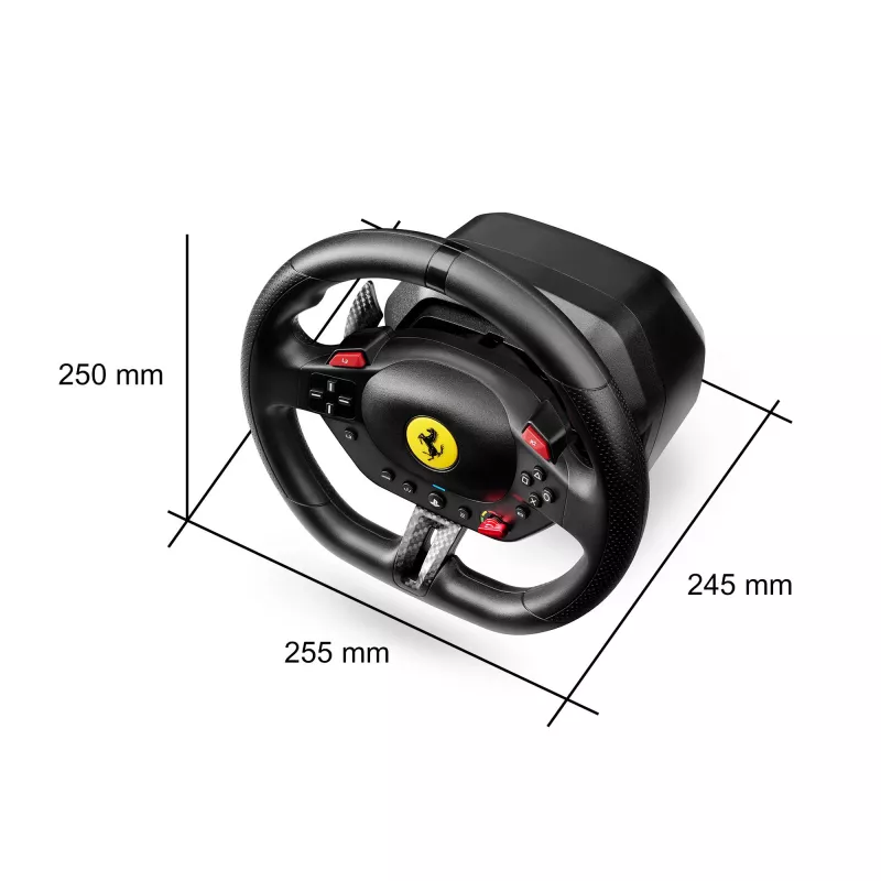 Thrustmaster T98-P FERRARI 296 GTB Black Steering wheel + Pedals PC, PlayStation 4, PlayStation 5