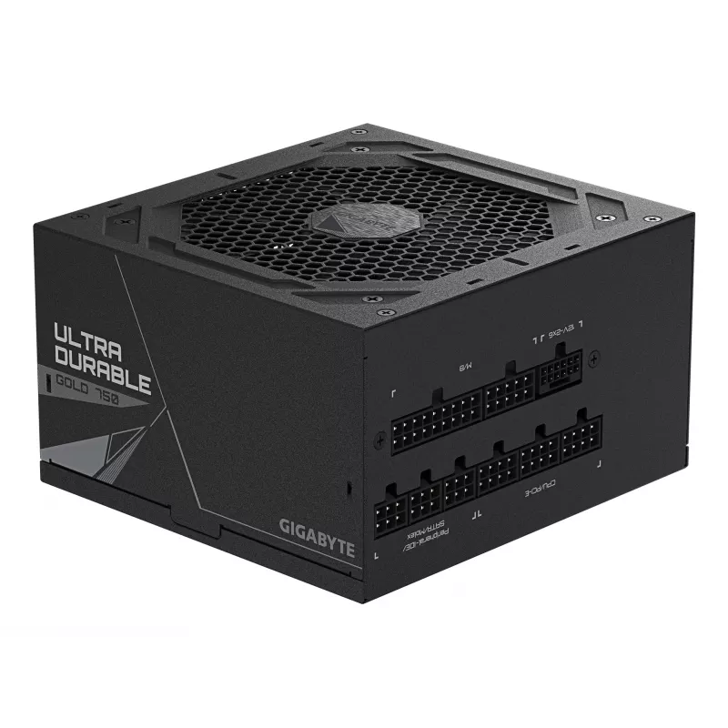 GIGABYTE UD750GM PG5 V2 Power Supply Unit- PCIe Gen 5.1, 80 PLUS Gold, Fully Modular Design, 120mm Fan, ATX 3.1 compatible, EU Plug