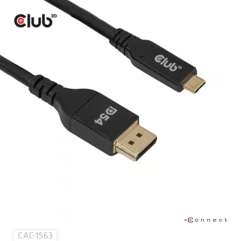 CLUB3D CAC-1563 video cable adapter 2 m USB Type-C DisplayPort Black