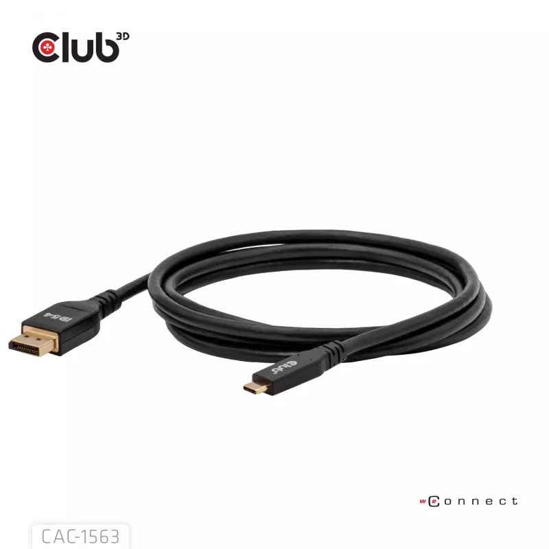 CLUB3D CAC-1563 video cable adapter 2 m USB Type-C DisplayPort Black