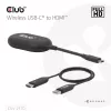 CLUB3D Wireless USB-C® to HDMI™, 1920 x 1080 pixels, AV transmitter & receiver, Wired & Wireless, Black, HDCP