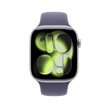 APPLE Watch Series 11 gps 46mm silver Aluminium Case With Purple Fog Sport Band M/l