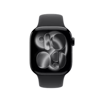 APPLE Watch Series 11 gps + Cellular 42mm jet Black Aluminium Case With Black Sport Band S/m