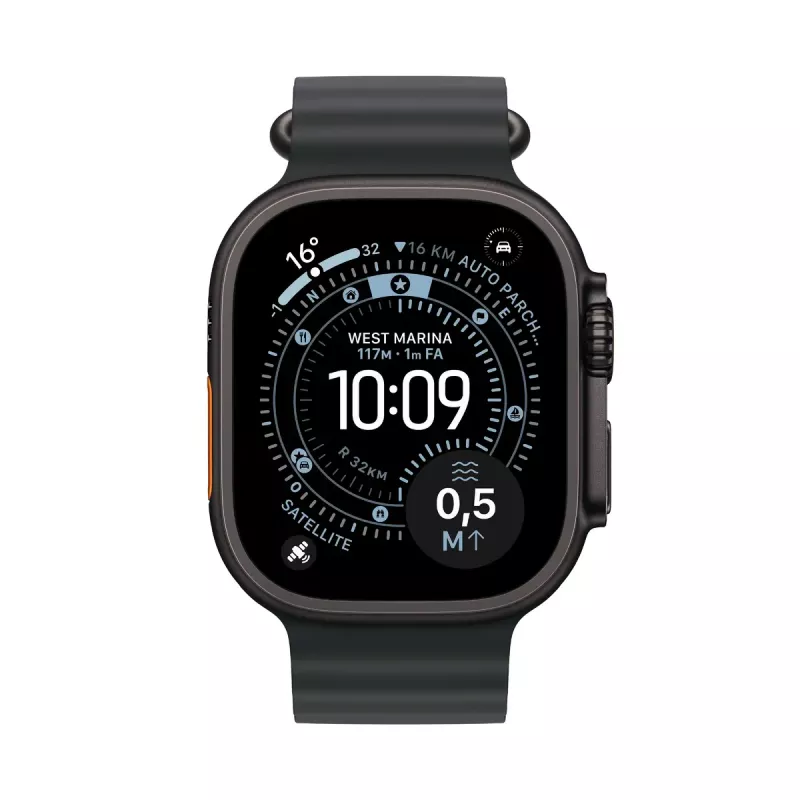 Smartwatch Apple Watch Ultra 3 GPS + Cellular 49mm Black Titanium Case with Black Ocean Band