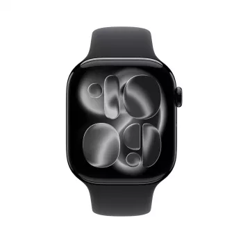 APPLE Watch Series 11 gps 46mm jet Black Aluminium Case With Black Sport Band S/m