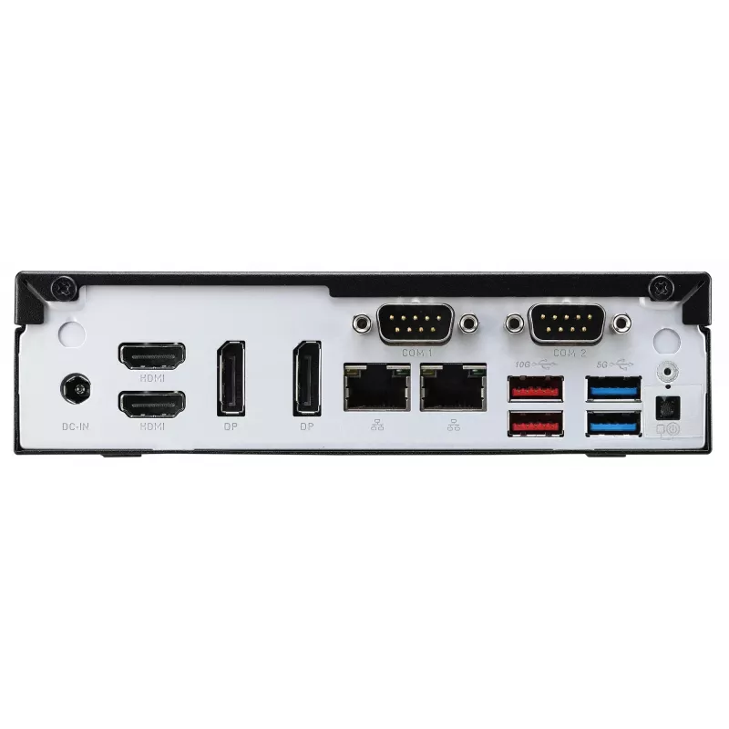 Shuttle Slim PC DH770 , S1700, 2x HDMI, 2x DP , 2x 2.5G LAN, 2x COM, 8x USB, 1x 2.5 inch, 2x M.2, 24/7 permanent operation, incl. VESA