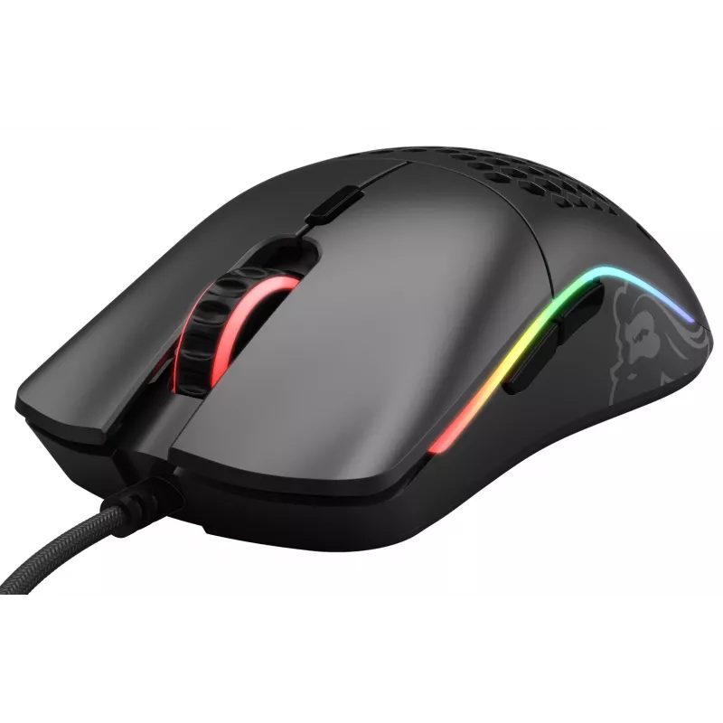 Glorious Gaming Glorious Model O Mouse Regular (Black), Right-hand, Optical, USB Type-A, 12000 DPI, Black