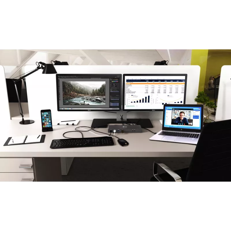 i-tec USB 3.0 / USB-C / Thunderbolt 3 Dual Display Docking Station