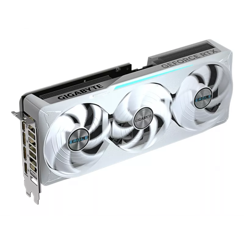 GIGABYTE GeForce RTX 5070 Ti EAGLE OC ICE SFF 16G Graphics Card - 16GB GDDR7, 256bit, PCI-E 5.0, 2542 MHz Core Clock, 3 x DP 2.1a, 1 x HDMI 2.1b, NVIDIA DLSS 4, GV-N507TEAGLEOC ICE-16GD