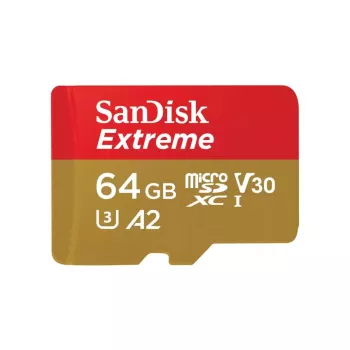 WESTERN DIGITAL Extreme Micro SDXC 64GB+SD Adapter 170MB/s 80MB/s A2 C10 V30 UHS-I U3