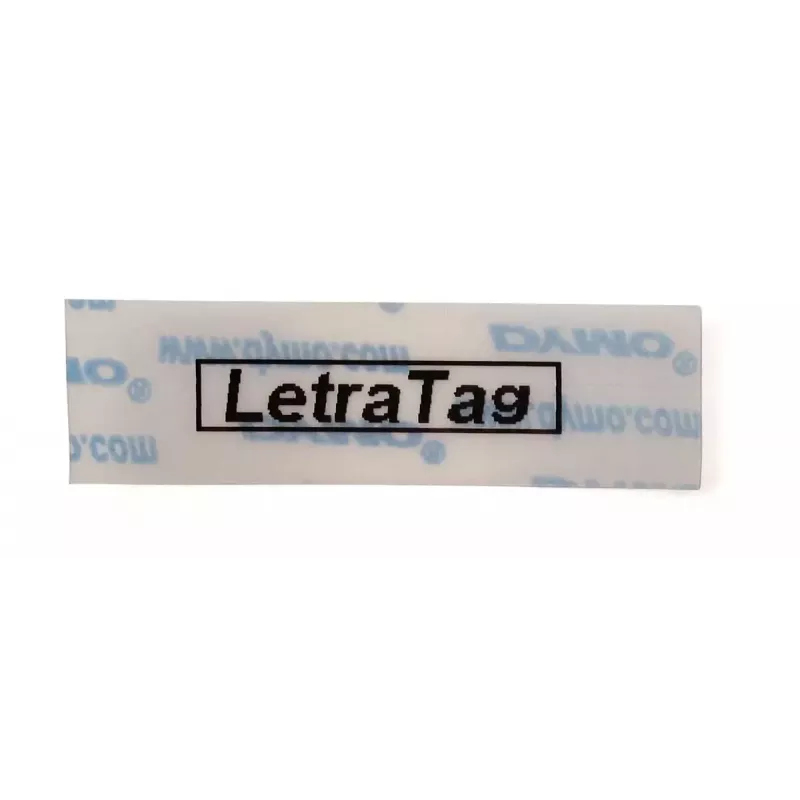 DYMO Branded LetraTag Plastic Labels | 12 mm x 4 m Roll | Black Print on Clear Labels | MultipurposeSelf-Adhesive Labels for LetraTag Label Makers