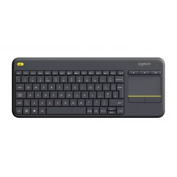 LOGITECH Wireless Touch Keyboard K400 Plus - Black - Qwerty Uk