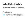 HP 912 Cyan Original Ink Cartridge