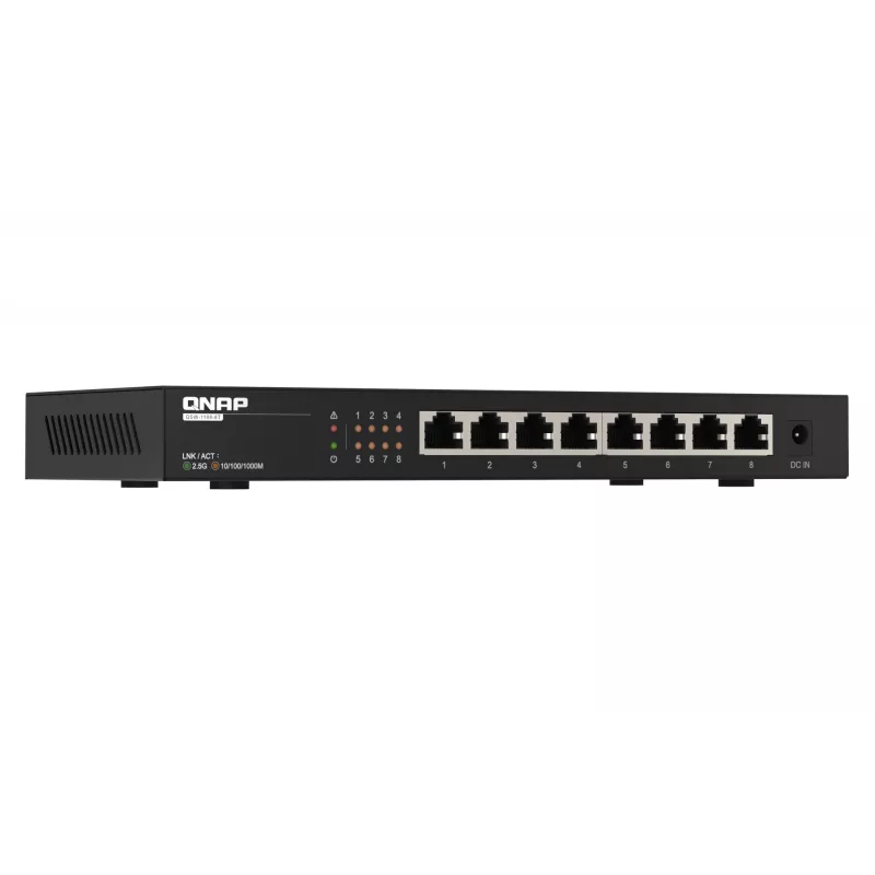QNAP QSW-1108-8T network switch Unmanaged 2.5G Ethernet (100/1000/2500) Black