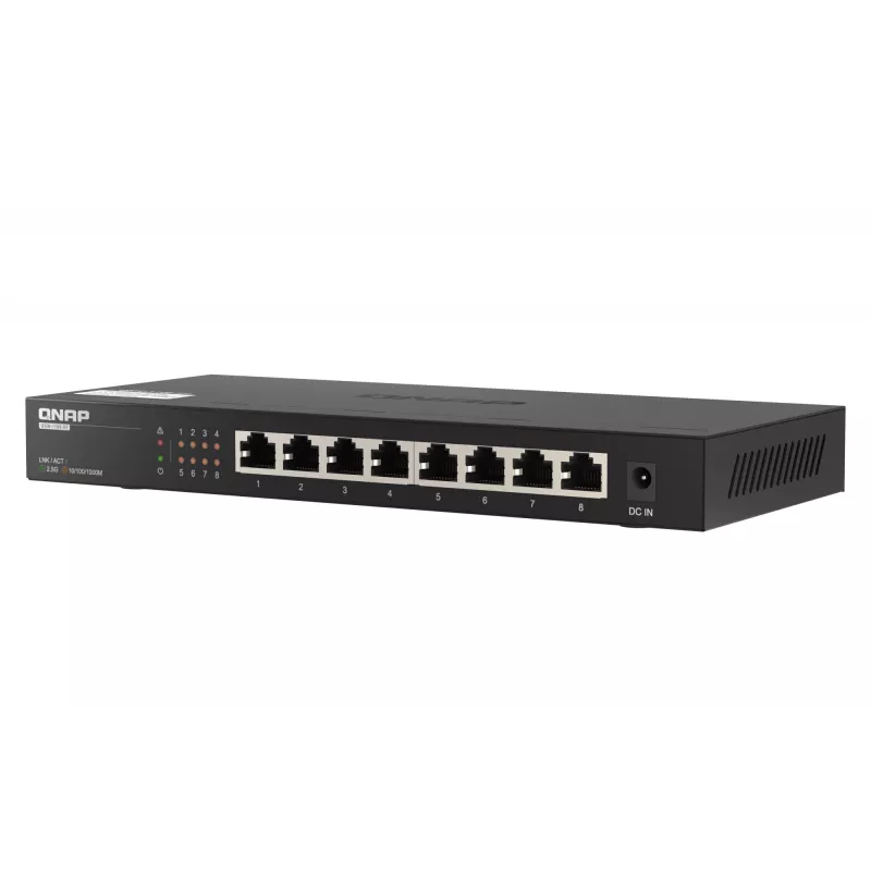 QNAP QSW-1108-8T network switch Unmanaged 2.5G Ethernet (100/1000/2500) Black
