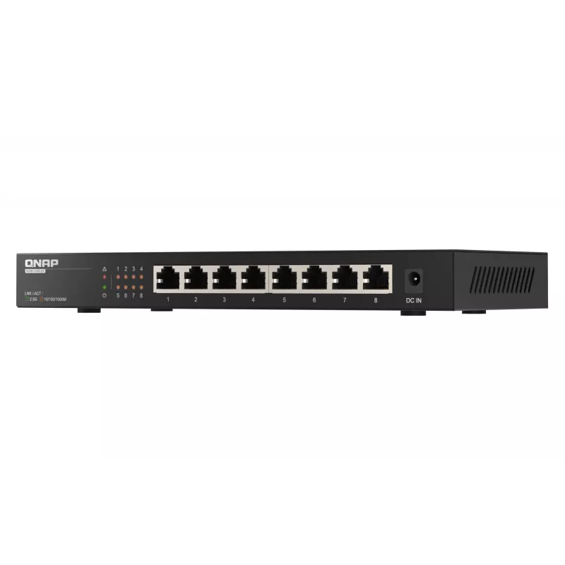 QNAP QSW-1108-8T network switch Unmanaged 2.5G Ethernet (100/1000/2500) Black