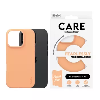 Cover PanzerGlass CARE by Fashionable Case Peachy iPhone 16 Pro Transparent
