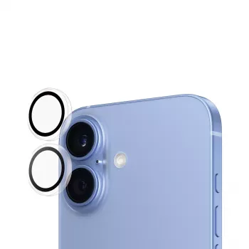 PanzerGlass ® Hoops® Camera Lens Protector Transparent iPhone 16 | 16 Plus