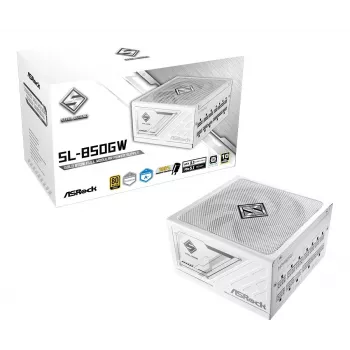 ASROCK Power Supply Steel Legend Sl-850g 850w 80+ Gold White ATX