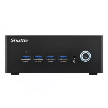 Shuttle Nano PC NT10H5, Intel Core Ultra 5 125H, Intel Arc graphics, 2xHDMI, 2xUSB 4.0 (DP), 2x2.5Gbit LAN, incl. VESA 24/7 permanent operation